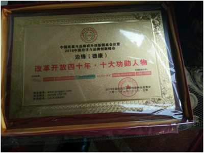 環球國際典當投資置業集團CEO邊鋒(德康)獲:十大功勛人物前.